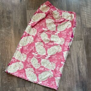 VTG pink paisley midi skirt